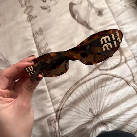 Miu Miu Brown Tortoise Shell Sunglasses